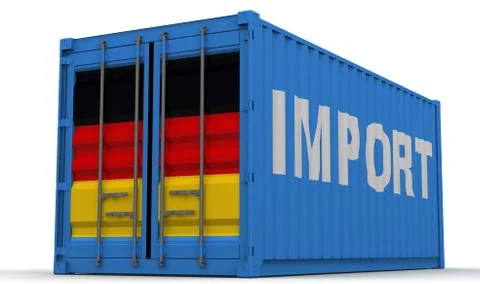 Import Germany Ilustração Stock
