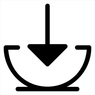Import glyph icon vector illustration isolated on white background Stock Illustration
