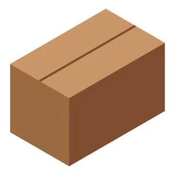 Import parcel icon, isometric style Stock Illustration