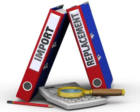 Import replacement Stock Illustration