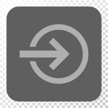 Import Rounded Square Button Illustrazione stock