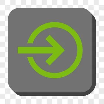 Import Rounded Square Button Illustrazione stock