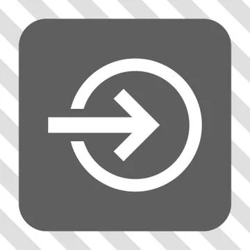 Import Rounded Square Button Illustrazione stock