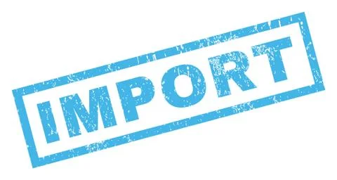 Import Rubber Stamp Stock Illustration