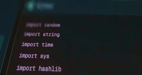 Import statements lines of code Stock Footage 321761114