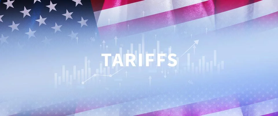Import tariffs increase concept, US Government import tax to boost American.. Stock Photos