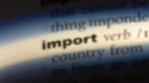 Import word in a dictionary. Stock Footage 99560898