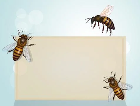 The importance of bees for the planet Stock Illustration