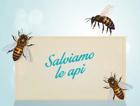 The importance of bees for the planet Stock Illustration