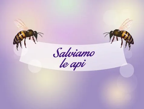 The importance of bees for the planet Stock Illustration