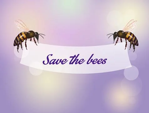 The importance of bees for the planet Stock Illustration