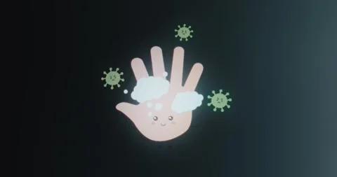 Importance of handwashing to combat germs and viruses Video stock 314506366