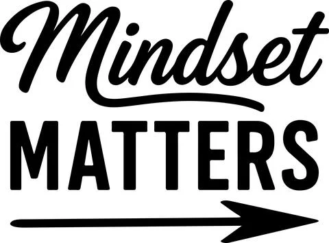 The importance of mindset in achieving personal and professional success Stock Illustration