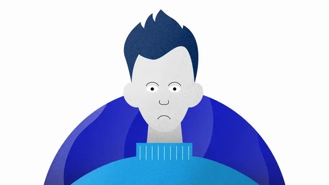 Importance of Using Tissues With a Viral Infection - Animated Illustration Stock Footage 127174112
