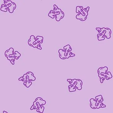 Important announcement download line vector seamless pattern Stock Illustration