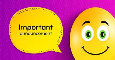 Important announcement symbol. Special offer sign. Vector Stock Illustration