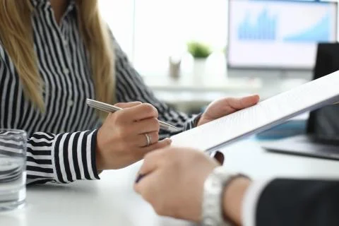 Important business document Stock Photos