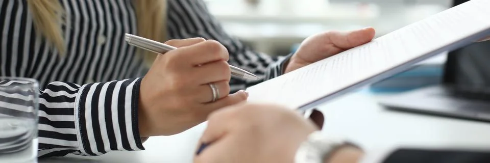 Important business document Stock Photos