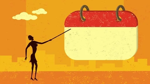 Important Calendar Date Stock Footage 93553573