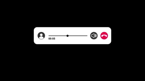 Important Call Ahead, Phone call icon animation isolated on black background Stock Footage 321197881