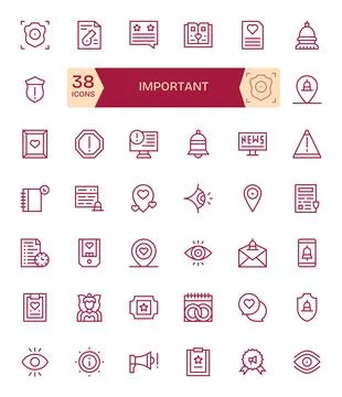 Important Complete Vector Package with 42 128x128 Regular Line Grid Fitted .. Illustrazione stock