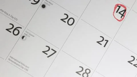 Important Date Stock Photos