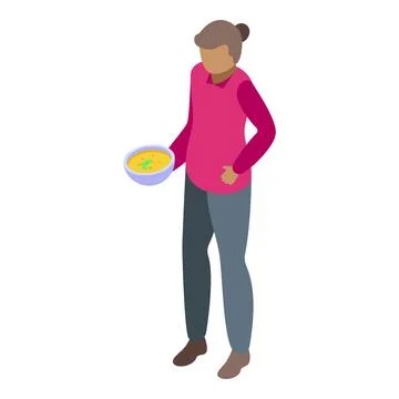 Important food control icon isometric vector. Safety critic Illustrazione stock