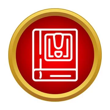 Important information book with exclamation mark icon 库存插图