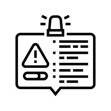 Important information line icon vector illustration Stock Illustration