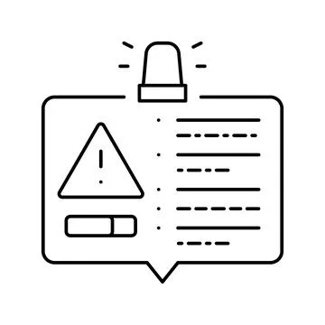 Important information line icon vector illustration Stock Illustration