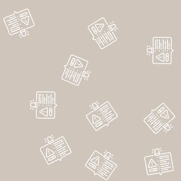 Important information line seamless pattern Illustrazione stock