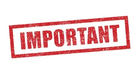 Important ink stamp Stock Illustration