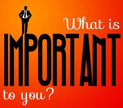 Important issues Stock Illustration