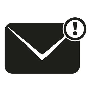 Important mail icon simple vector. Office work Stock Illustration