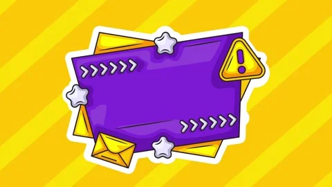 Important Message Bubble Chat Animation Motion Graphic Stock Footage 306002359