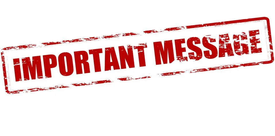 Important message Stock Illustration