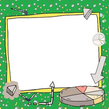 Important Message Presented On Presentation Board With Charts And Arrows Around Stock Illustration
