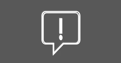 Important message like white speech bubble Stock Footage 239024471