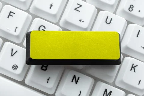 Important Message Written On Keyboard Button. Crutial Information Presented On Stock Photos