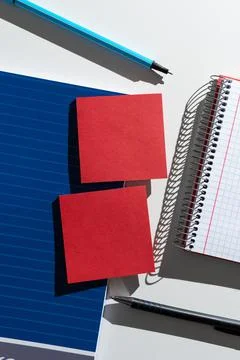 Important Messages Presented On Two Sticky Notes On Desk With Notebook And Pens Stock Photos