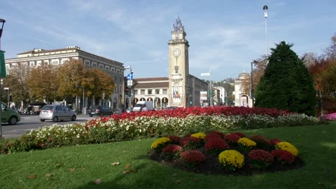 Important monument tower of the war dead. Video 4K Video stock 168904478
