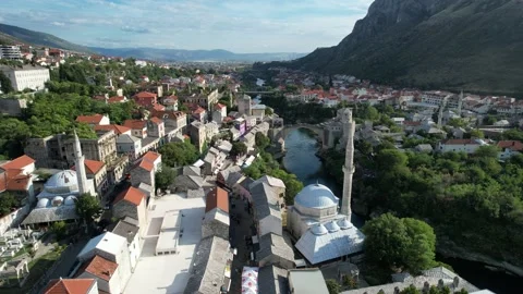 Important Mosque Of Mostar Stock Footage 170024451