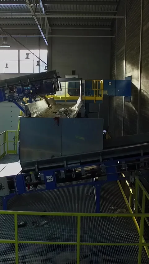 Important part of the recycling process, focus on plastic sorting Stock Footage 303880490