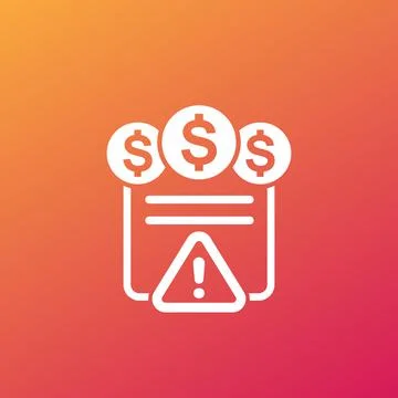 Important payment icon for web Stock Illustration