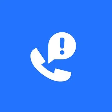Important phone call icon, vector Illustrazione stock