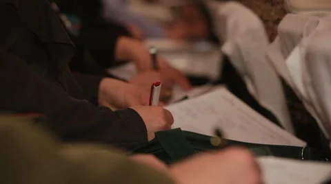 Important points lectures Stock Footage 8260927