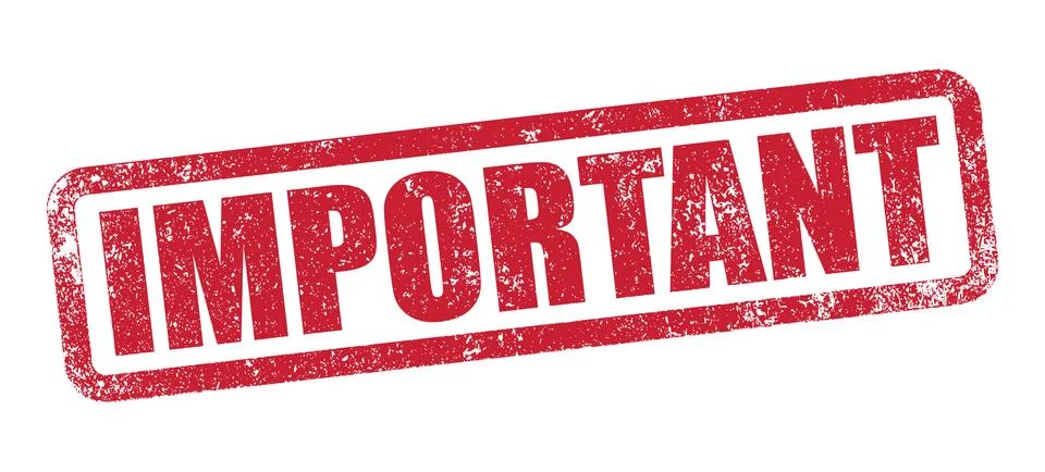 Important red stamp Stock Illustration