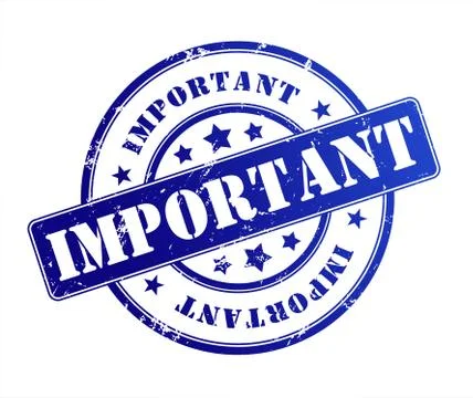 Important rubber stamp illustration Stock Illustration