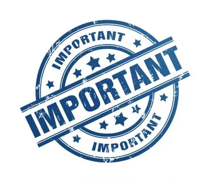 Important rubber stamp illustration Stock Illustration