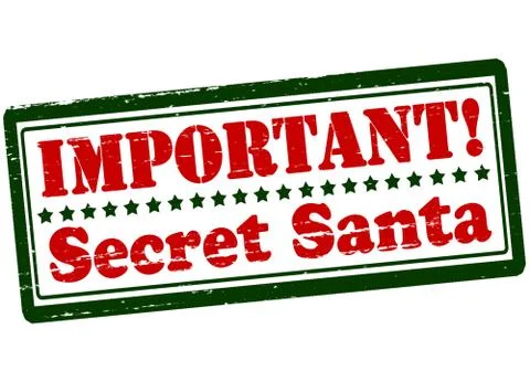 Important secret Santa Stock Illustration